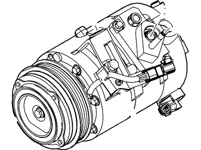 Компрессор кондиционера DG1Z-19703-A FORD