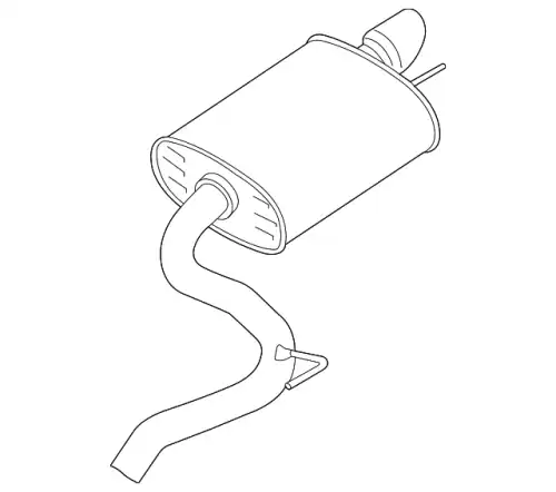 MUFFLER AND PIPE ASY - REAR FR3Z-5230-DA FORD