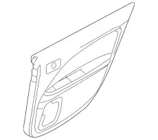 Панель обшивки двери задней AE5Z-5427407-DC FORD