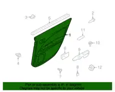 Панель обшивки двери задней AE5Z-5427407-DC FORD