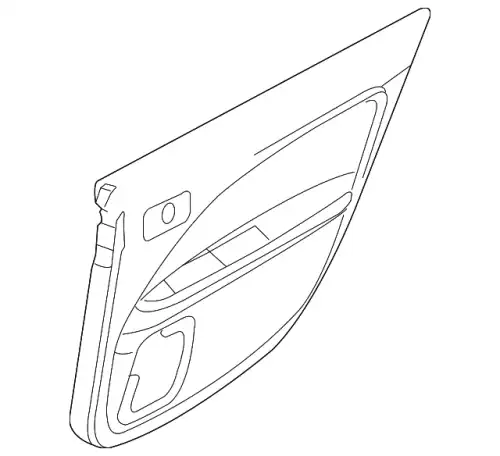 Панель обшивки двери задней AE5Z-5427407-CB FORD