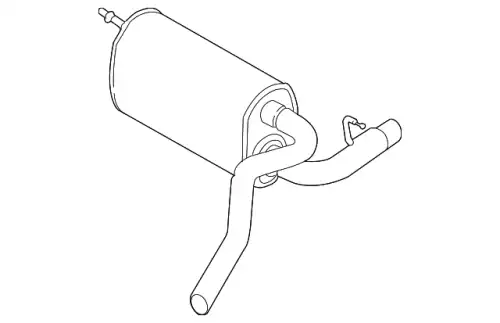 MUFFLER ASY - CENTRE DV6Z-5230-A FORD