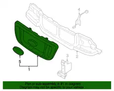 Решетка радиатора FORD 4L5Z-8200-DAE