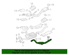 Труба выхлопная 7L2Z-5A212-B FORD