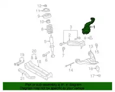 Кулак поворотный FORD 7L2Z-3K186-A