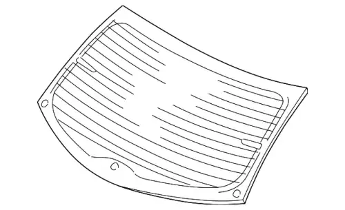 Стекло заднее 2M5Z-6142006-AA FORD