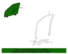 Стекло двери переднее левое 2C5Z-7821411-AA FORD