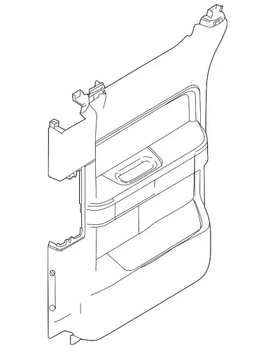 Панель обшивки двери задней BL3Z-1827407-BA FORD
