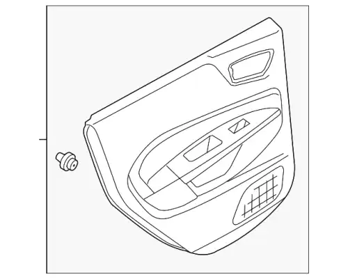 Панель обшивки двери задней BE8Z-5427406-DA FORD