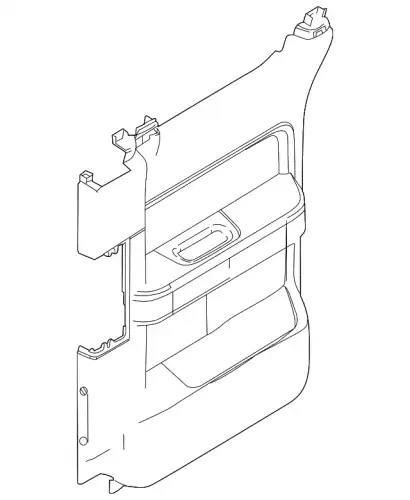 Панель обшивки двери задней CL3Z-1827407-AA FORD