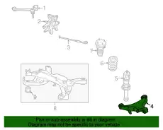 Рычаг подвески FORD 6W4Z-5A649-AB