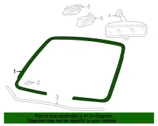 Стекло лобовое XW4Z-5403100-BA FORD