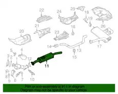 MUFFLER ASY - FRONT CV6Z-5230-V FORD