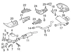 MUFFLER ASY - FRONT CV6Z-5230-V FORD