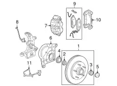Тормозной диск FORD 5U2Z-1V102-CA ,
