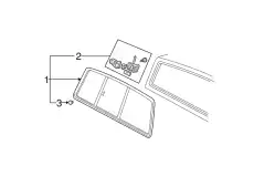 Стекло заднее 6L5Z-13422B30-A FORD