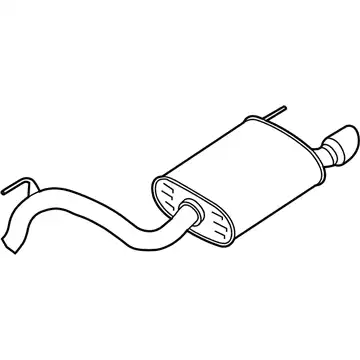 MUFFLER AND PIPE ASY REAR FR3Z-5230-AB FORD