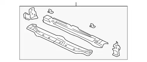 Панель передняя радиатора 7L8Z-16138-A FORD