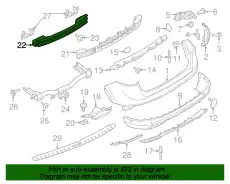 Усилитель бампера FORD FT4Z-17906-A