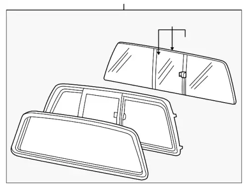 Стекло заднее 7C3Z-25422B30-A FORD
