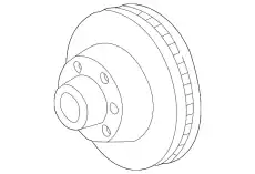 Тормозной диск FORD 5U2Z-1V125-ME ,