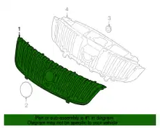 Решетка радиатора FORD AN7Z-8200-AA