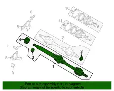 Вал приводной передний правый AE8Z-3B436-AB FORD