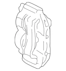 Суппорт тормозной FORD 6C2Z-2B120-AB