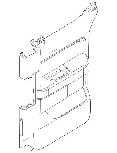 Панель обшивки двери задней BL3Z1827406EA FORD