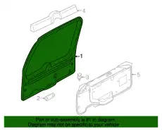 Панель обшивки двери багажника 1L2Z-7846404-AAC FORD