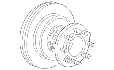 Тормозной диск FORD 1C3Z-1V102-AA ,