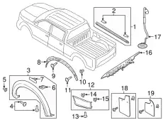 MOULDING HL3Z-9929164-AA FORD