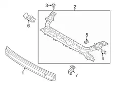 BUMPER ASY - FRONT JR3Z17757A FORD