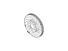 Тормозной диск FORD 4G7Z-1125-AA ,