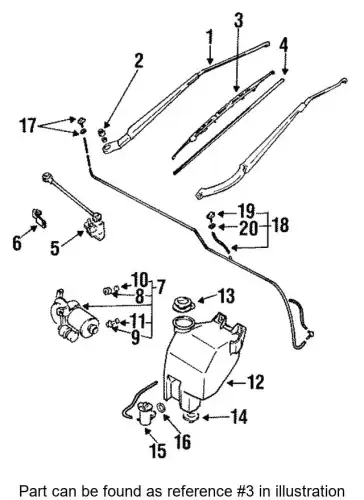 Щетка стеклоочистителя 86542 AA040 SUBARU