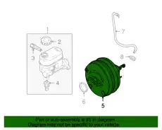 BOOSTER ASY - BRAKE 8C2Z-2005-C FORD