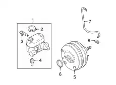 BOOSTER ASY - BRAKE 8C2Z-2005-C FORD
