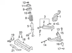 Пружина передней подвески 1L2Z-5310-DA FORD