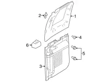 Панель обшивки двери задней 8C3Z-2827406-CB FORD
