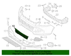 Решетка бампера FORD EJ5Z-17E811-AC