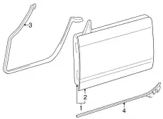 Уплотнитель двери FORD 1W6Z-7620709-CB