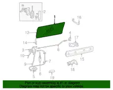 Стекло боковое F2UZ-15257A22-A FORD