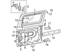 Стекло боковое F2UZ-15257A22-A FORD