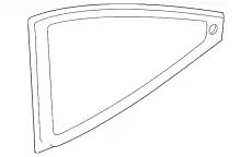 Стекло боковое 6S4Z-6129711-A FORD