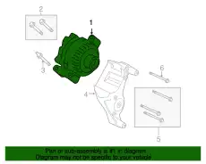 ALTERNATOR ASY 6U2Z-10V346-BBRM FORD