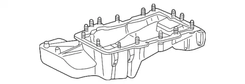 Поддон картера двигателя FORD 2W4Z-6675-BA