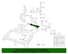 Рычаг подвески FORD 6M8Z-3078-A