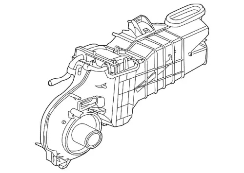 Корпус отопителя 8L2Z-18C424-A FORD