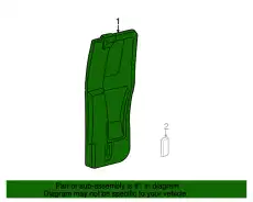 Панель обшивки двери задней 2L5Z-1327407-AAD FORD
