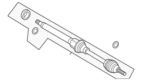 SHAFT - FRONT AXLE CV1Z-3B436-A FORD